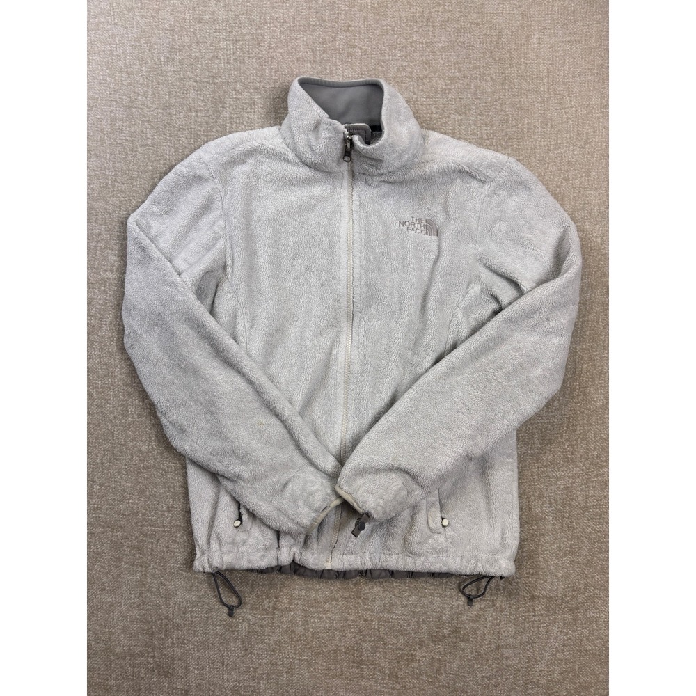 The North Face Osito Fleece Jacket Womens Medium Gray Full Zip Mock Neck